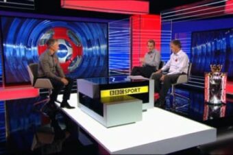 LEICESTER LEGEND GARY LINEKER SITS IN BOSS KRUZE CHAIR