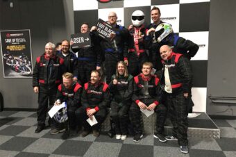 THE TEAM COMPETES AT GO KARTING