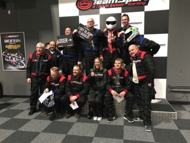 THE TEAM COMPETES AT GO KARTING