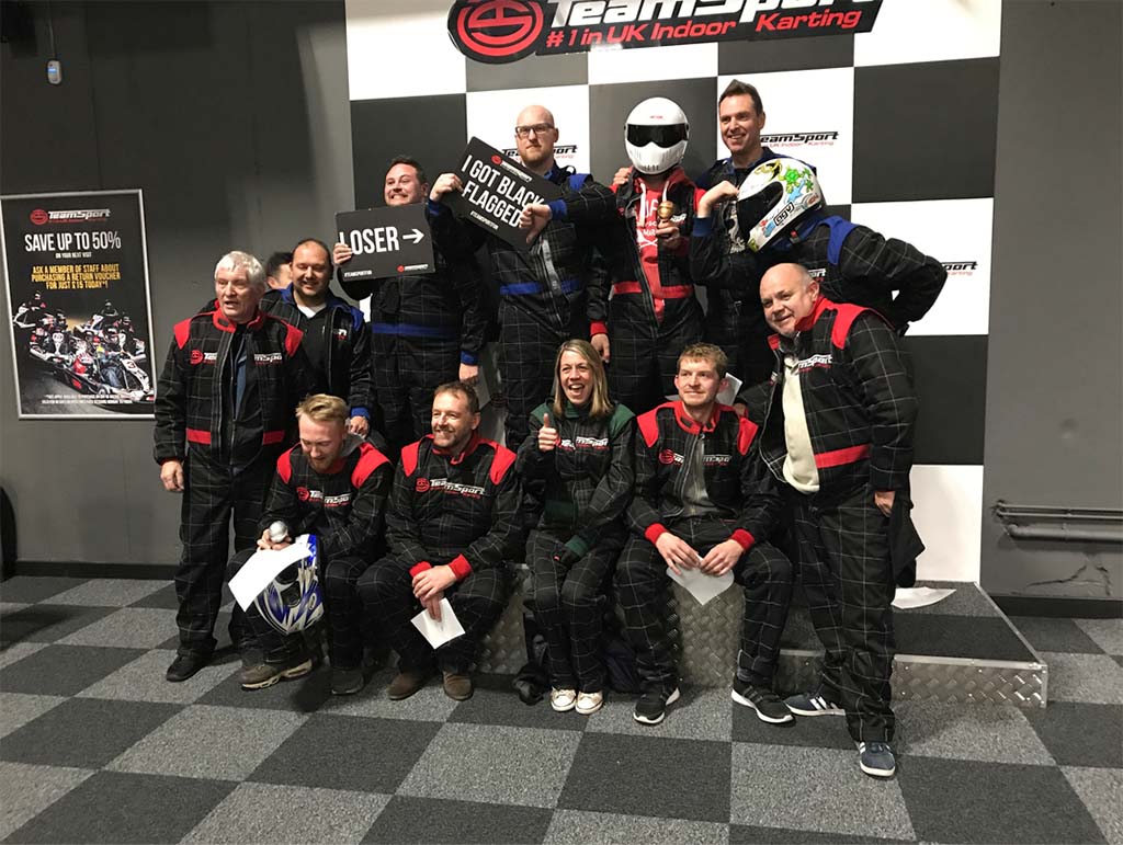 Vision Projects team goes go karting