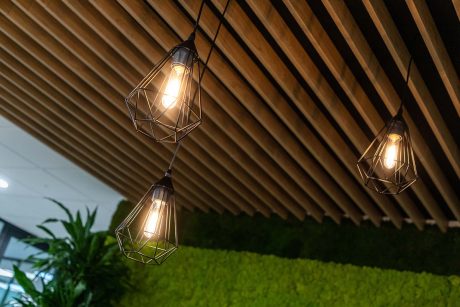 Global Payments office fitout lighting by Vision Projects