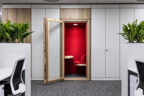 Global Payments private office space fitted by Vision Projects