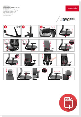 Interstuhl Joyce chair operating instructions