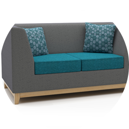 Moventi Alton soft sofa with understated style and smart angular lines