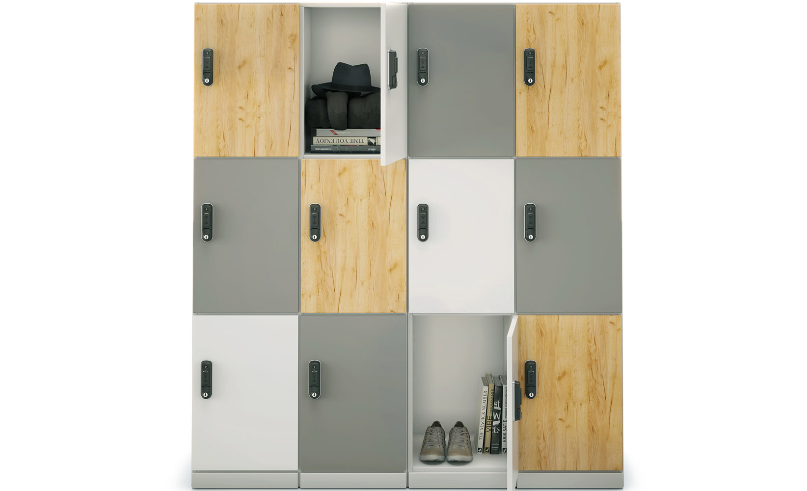 Moventi Stor simple, clean & practical personal storage solution.