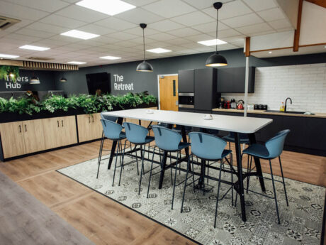 Leicester seating area fit-outs Taylor Hobson