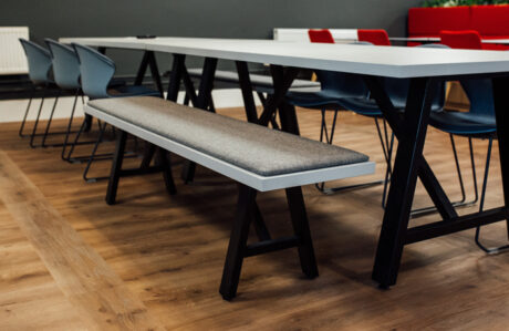 Taylor Hobson office seating and tables fitout