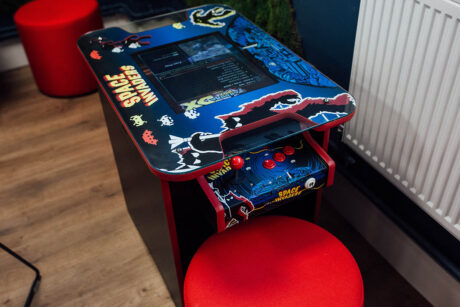 Taylor Hobson canteen games chill out area by Vision Projects