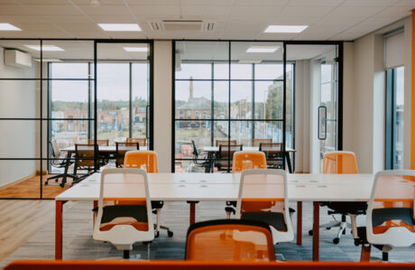 Yu Energy office desks and seating refurb by Vision Projects