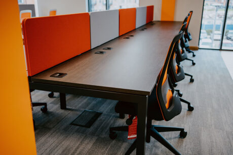 Yu Energy office desks by Vision Projects