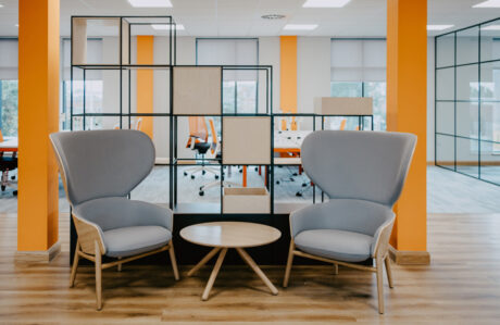 Yu Energy seating area refurb by Vision Projects