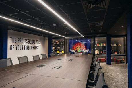 Fire Brigades Union Nottingham new meeting room by Vision Projects