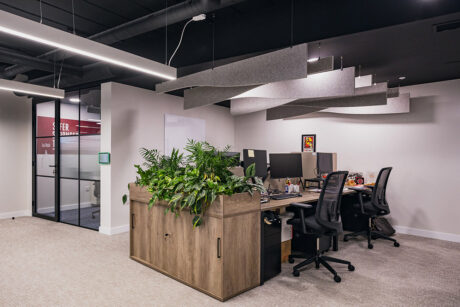 Fire Brigades Union Nottingham refurbished office fitout by Vision Projects