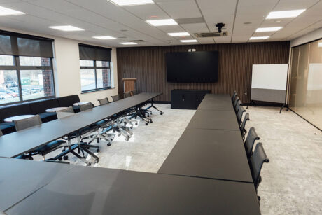 Marubeni-Komatsu Redditch conference room fitout by Vision Projects