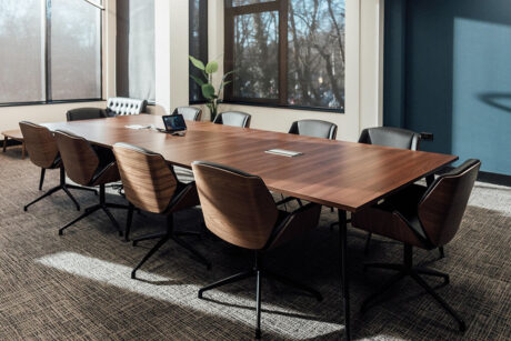 Marubeni-Komatsu Redditch refurbished boardroom fitout by Vision Projects
